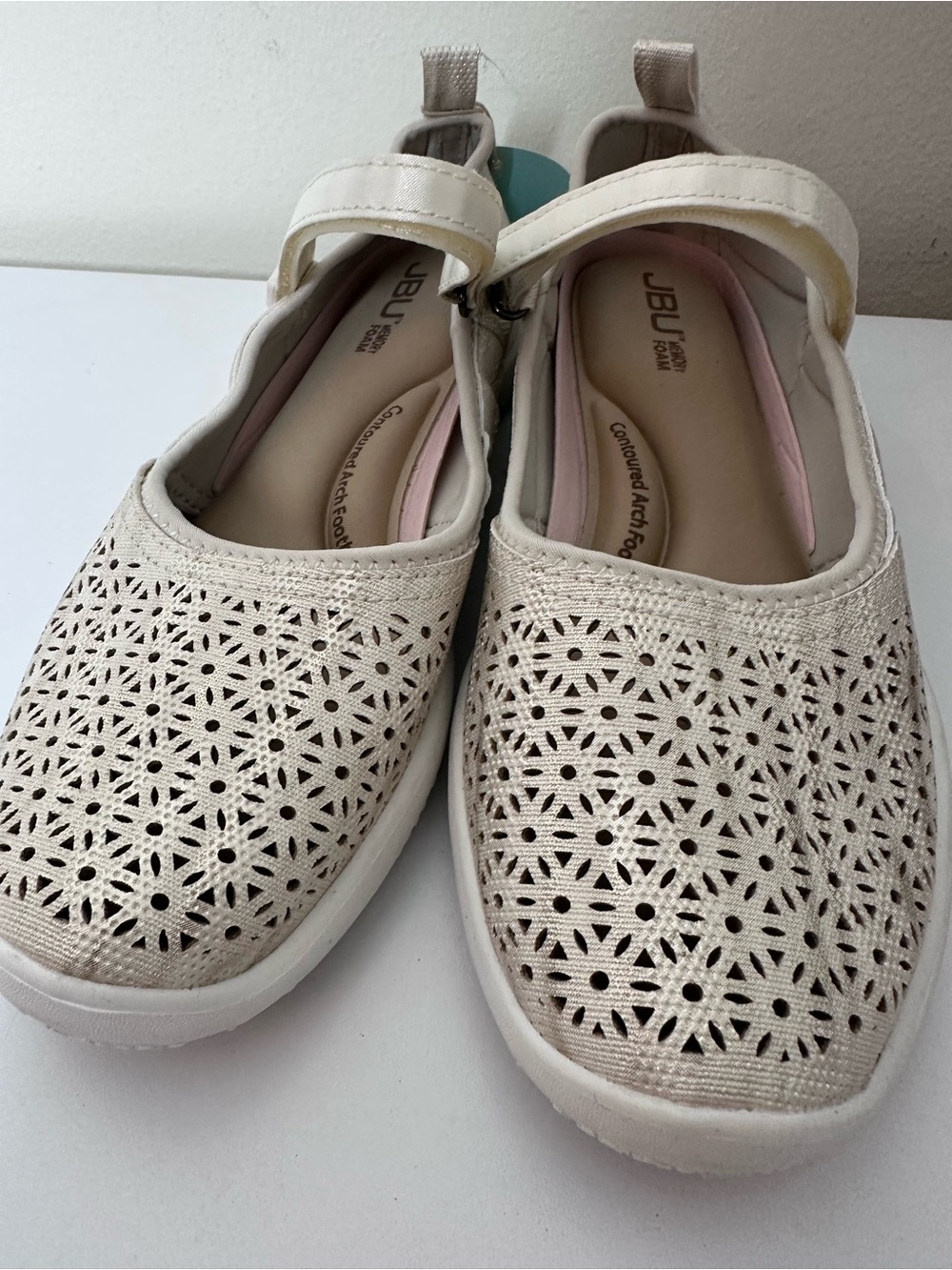 JBU Cream Mary Jane Casual Moccasins